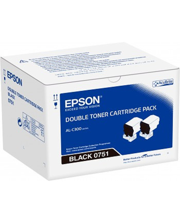 Epson Pack 2 Toners Noir (2 x 7 300 p)