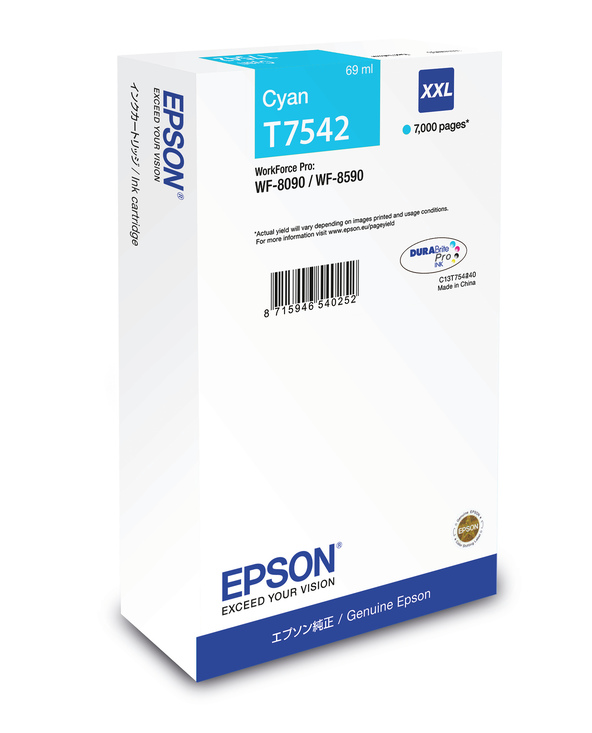 Epson Encre cyan XXL WF-8090DW / 8590DWF (7 000 p)