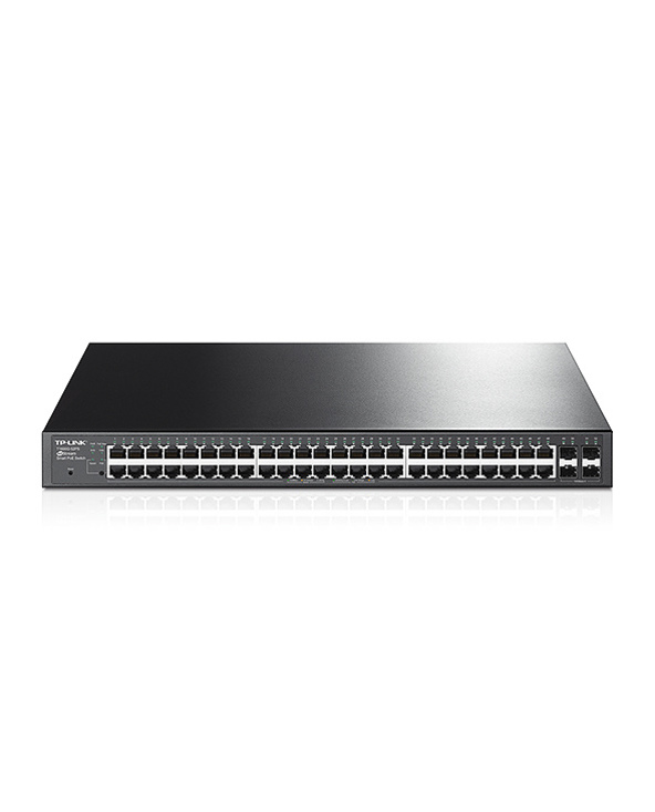 TP-LINK T1600G-52PS commutateur réseau Géré L2+ Gigabit Ethernet (10/100/1000) Noir 1U Connexion Ethernet, supportant l'alimenta