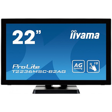 iiyama ProLite T2236MSC moniteur à écran tactile 54,6 cm (21.5") 1920 x 1080 pixels Noir Plusieurs pressions
