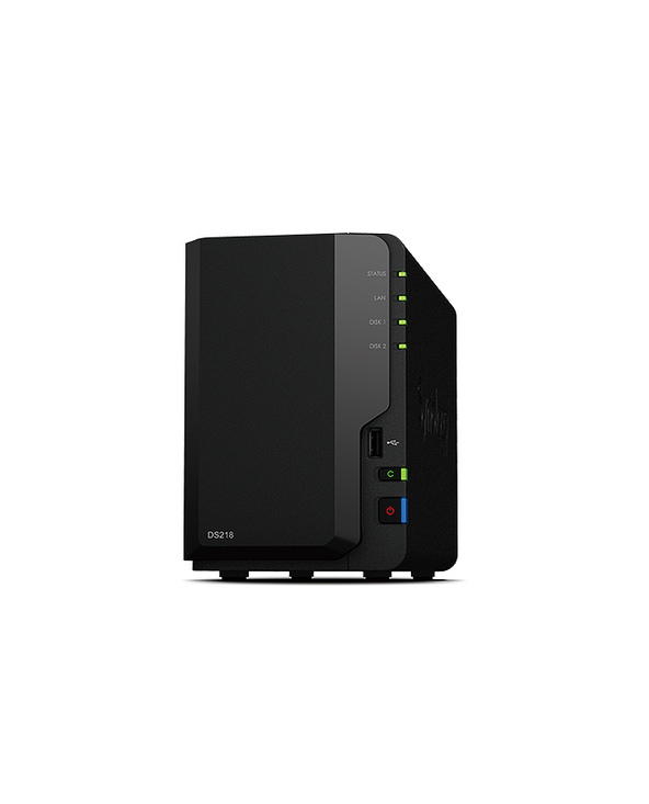 Synology DiskStation DS218 serveur de stockage RTD1296 Ethernet/LAN Bureau Noir NAS