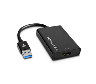 V7 Adaptateur vidéo USB 3.0 A mâle vers HDMI femelle, noir