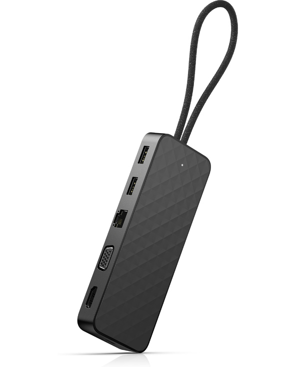 HP Spectre USB-C Travel Dock Avec fil USB 3.2 Gen 1 (3.1 Gen 1) Type-C Noir