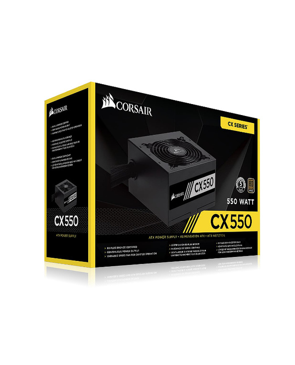 Corsair CX550 unité d'alimentation d'énergie 550 W 24-pin ATX ATX Noir