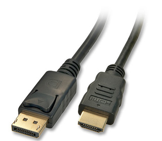 Lindy 41483 câble vidéo et adaptateur 5 m DisplayPort HDMI Noir