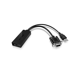 ICY BOX IB-AC512 0,235 m HDMI VGA (D-Sub) + USB Noir