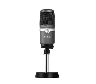 AVerMedia AM310 Microphone de PC Noir, Argent