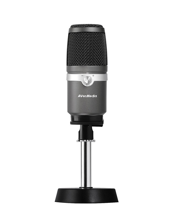 AVerMedia AM310 Microphone de PC Noir, Argent