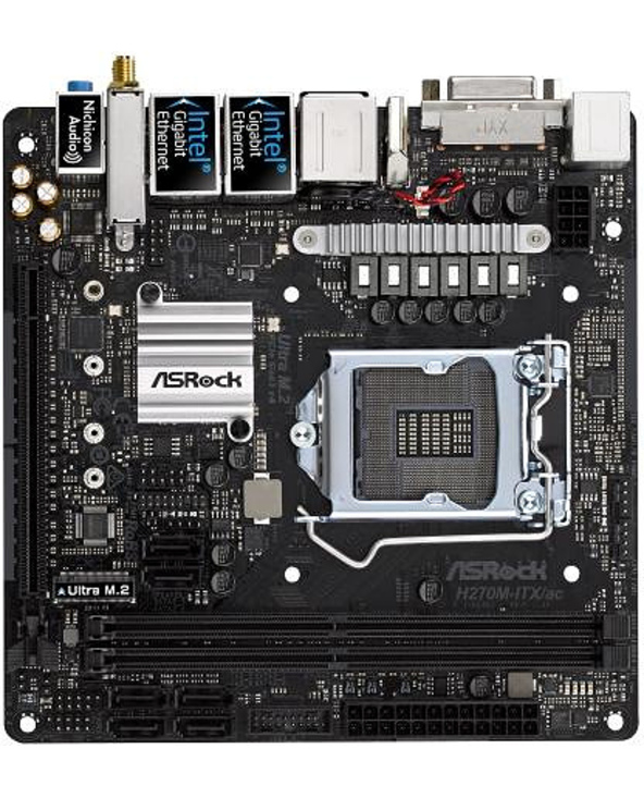 Asrock H270M-ITX/ac LGA 1151 (Emplacement H4) Mini ITX Intel H270