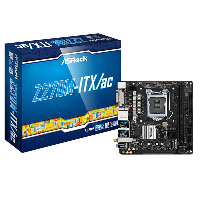 Asrock Z270M-ITX/ac LGA 1151 (Emplacement H4) Mini ITX Intel Z270