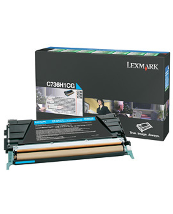 Lexmark C736H1CG Cartouche de toner Original Cyan 1 pièce(s)