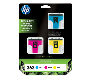 HP 363 Original Cyan, Magenta, Jaune 3 pièce(s)