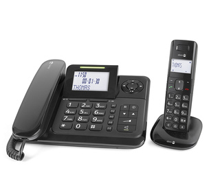 Doro Comfort 4005 Téléphone analog/dect Noir Identification de l'appelant