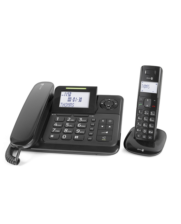 Doro Comfort 4005 Téléphone analog/dect Noir Identification de l'appelant