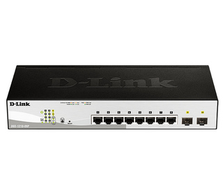 D-Link DGS-1210-08P commutateur réseau L2 Gigabit Ethernet (10/100/1000) Noir Connexion Ethernet, supportant l'alimentation via 