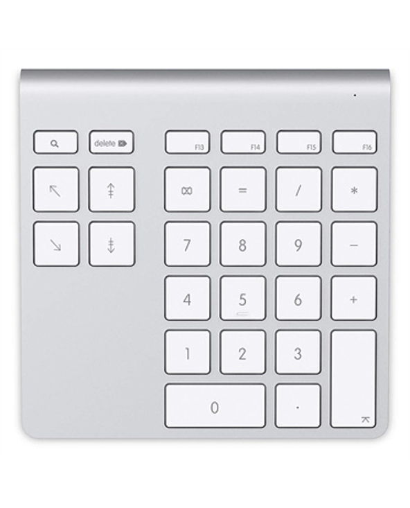 Belkin YourType clavier numérique Bluetooth PC/serveur Aluminium, Blanc