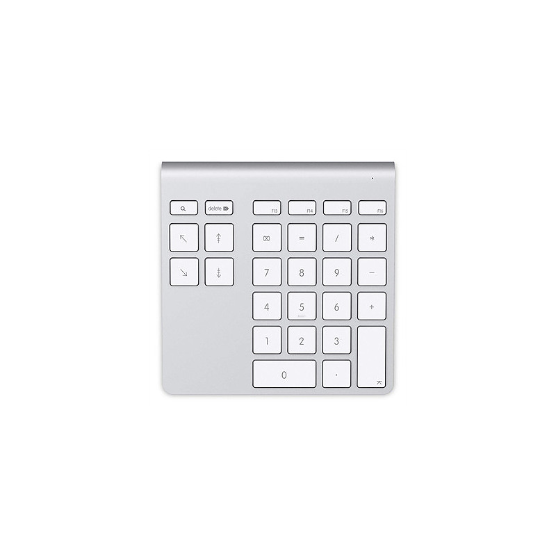 Belkin YourType clavier numérique Bluetooth PC/serveur Aluminium, Blanc