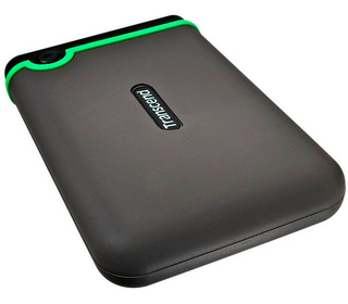 Transcend StoreJet 25MC disque dur externe 1000 Go Noir, Vert