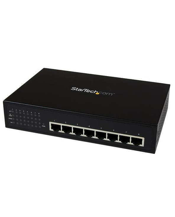 StarTech.com Switch Gigabit Ethernet Industriel 8 Ports Non Géré avec Power over Ethernet - Commutateur 802.3af/at PoE+