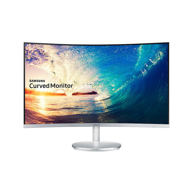 Samsung CURVED FULL HD MONITEUR 27" LC27F591FDU 27" LED Full HD 4 ms Argent, Blanc