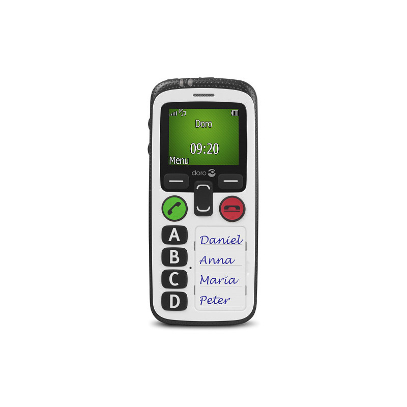 Doro Secure 580IUP 4,57 cm (1.8") 100 g Noir, Blanc Téléphone pour seniors