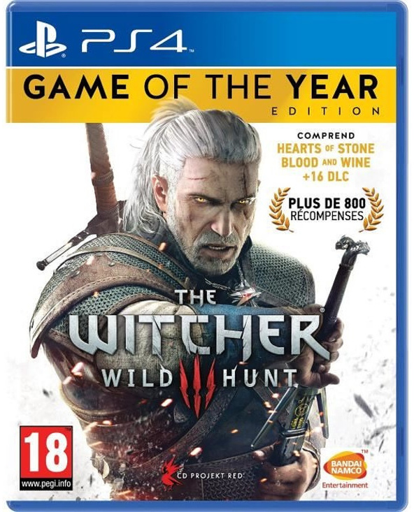 BANDAI NAMCO Entertainment The Witcher 3: Wild Hunt - Game of the Year Edition, PS4 PlayStation 4 Anglais