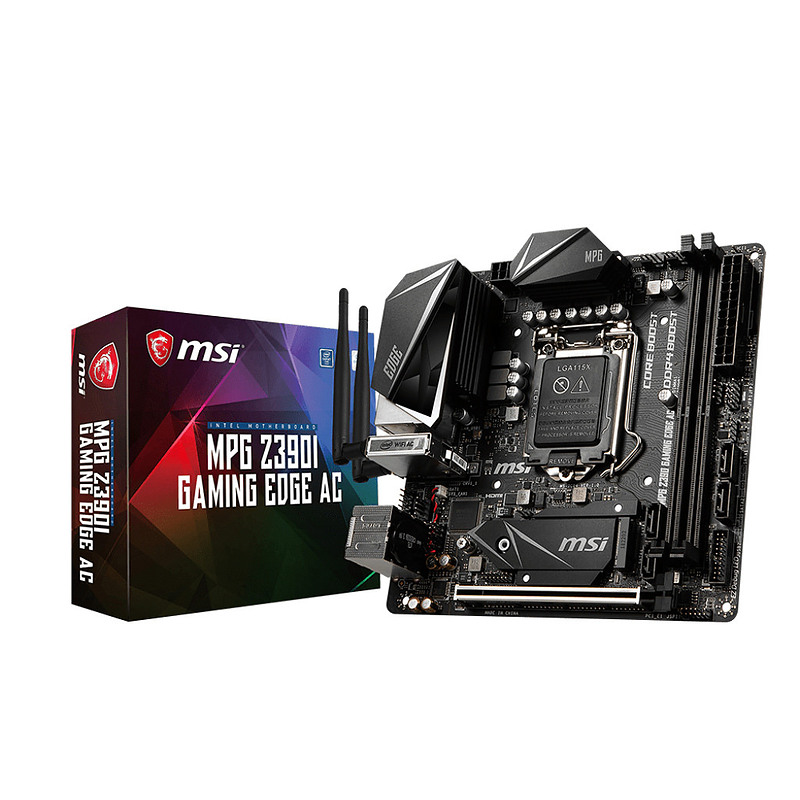 MSI MPG Z390I Gaming Edge AC LGA 1151 (Emplacement H4) Mini ITX Intel Z390