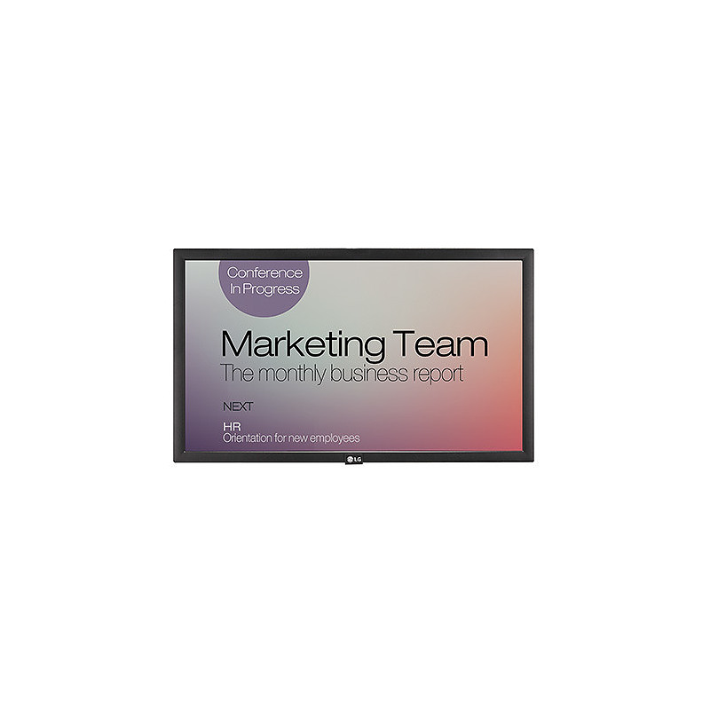 LG 22SM3B affichage de messages 54,6 cm (21.5") LCD Full HD Panneau plat de signalisation numérique Noir