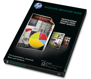 HP PageWide Glossy Brochure papier jet d'encre A3 (297x420 mm) Gloss 100 feuilles Blanc