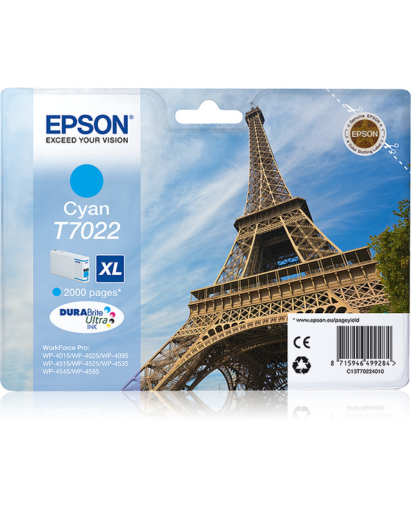 Epson Eiffel Tower Encre Cyan XL "Tour Eiffel" (2 000 p)