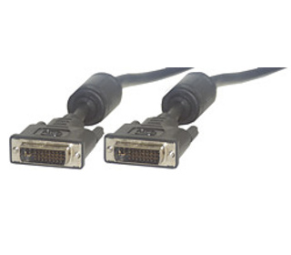 MCL Cable DVI-I Male/Male Dual Link 2m câble DVI Noir