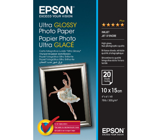 Epson Ultra Glossy Photo Paper - 10x15cm - 20 Feuilles