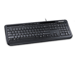 Microsoft Wired Keyboard 600, Black clavier USB Noir