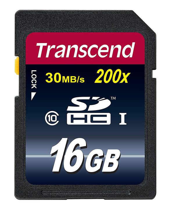 Transcend TS16GSDHC10 mémoire flash 16 Go SDHC Classe 10