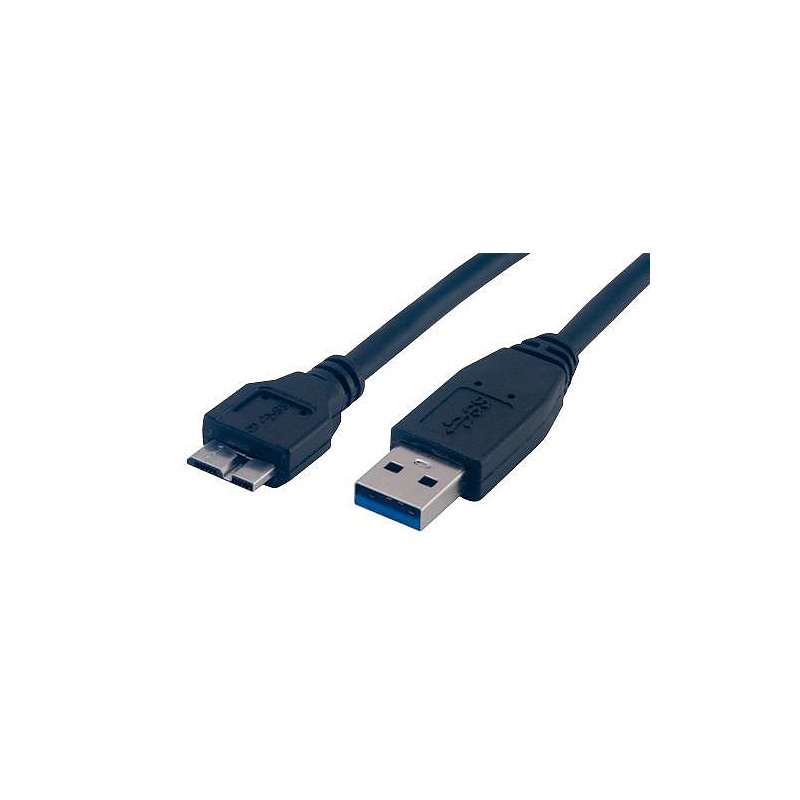 MCL 1m USB3.0 câble USB 3.2 Gen 1 (3.1 Gen 1) USB A Micro-USB B Noir