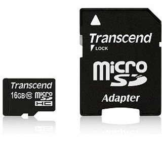 Transcend 16GB microSDHC Class 10 UHS-I mémoire flash 16 Go Classe 10