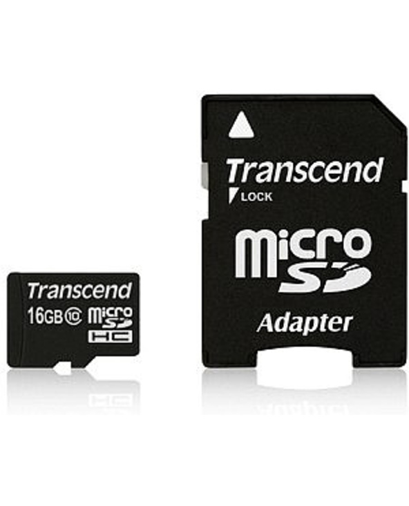 Transcend 16GB microSDHC Class 10 UHS-I mémoire flash 16 Go Classe 10