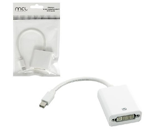 MCL CG-293CZ adaptateur et connecteur de câbles Mini DisplayPort DVI Blanc
