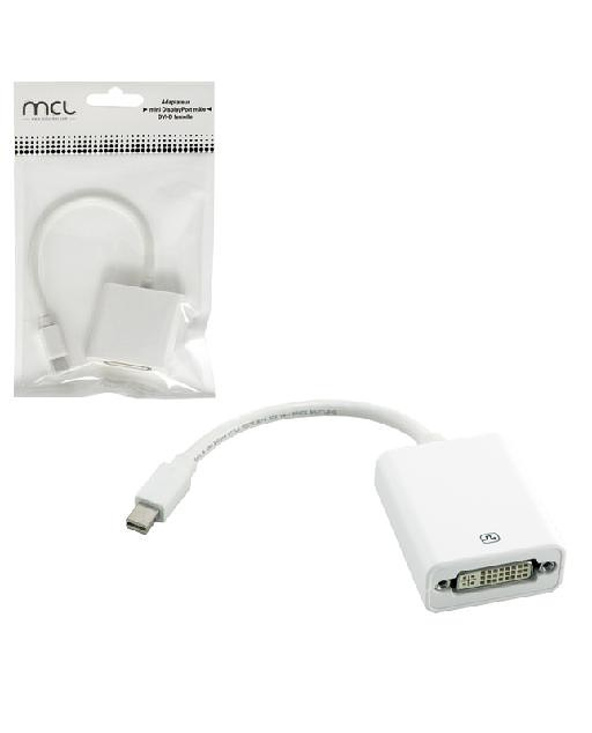 MCL CG-293CZ adaptateur et connecteur de câbles Mini DisplayPort DVI Blanc
