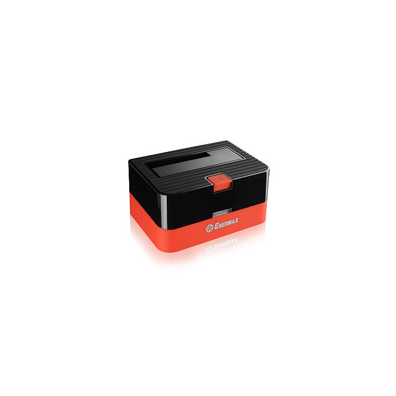 Enermax EB310SC Boîtier de disques de stockage 2.5/3.5" Boîtier disque dur/SSD Noir, Rouge