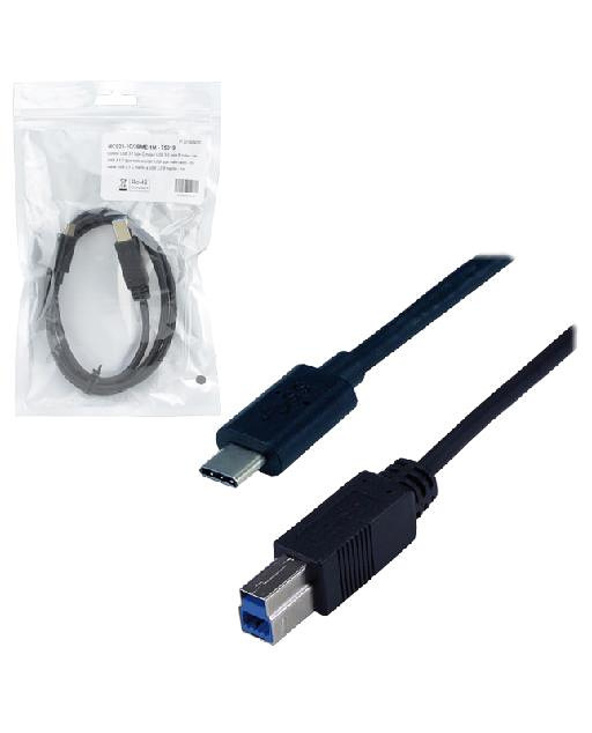 MCL USB 3.1 Type-C / USB 3.0 Type-B 1 m câble USB 3.2 Gen 1 (3.1 Gen 1) USB C USB B Noir
