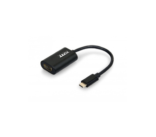 Port Designs 900124 adaptateur et connecteur de câbles USB Type-C HDMI Noir