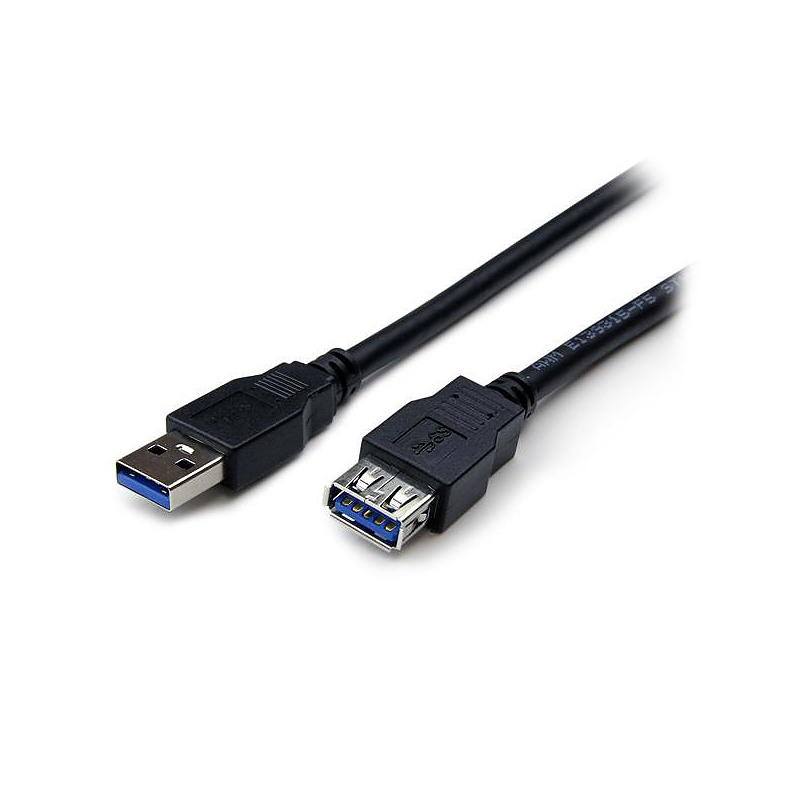 StarTech.com Cable USB 3.0 Rallonge Type A Male/Femelle - 1,8 m noir - Extension Super Speed USB 3