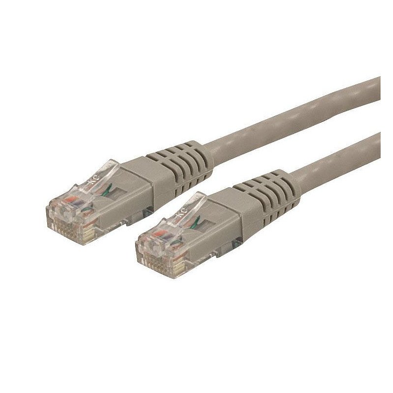 StarTech.com Câble patch UTP Gigabit Cat6 de 15 m avec RJ45 moulé gris - Cordon de connexion de 15 m