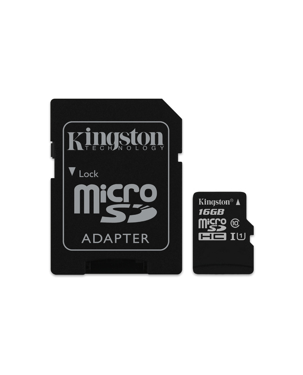 Kingston Technology Canvas Select mémoire flash 16 Go MicroSDHC Classe 10 UHS-I