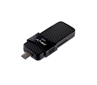 PNY P-FD16GOTGSLMB-GE lecteur USB flash 16 Go USB Type-A / Micro-USB 3.2 Gen 1 (3.1 Gen 1) Noir