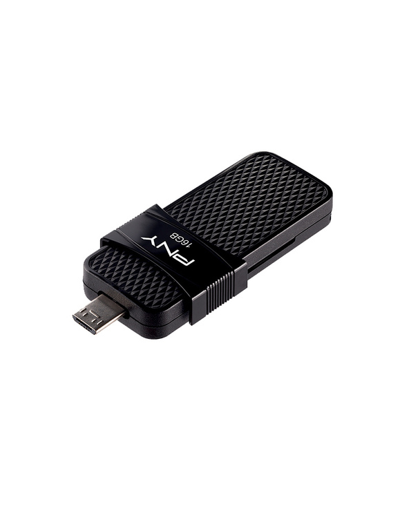 PNY P-FD16GOTGSLMB-GE lecteur USB flash 16 Go USB Type-A / Micro-USB 3.2 Gen 1 (3.1 Gen 1) Noir