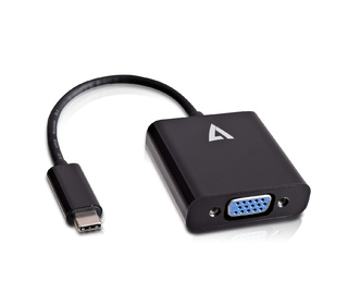 V7 Adaptateur USB-C(m) vers VGA(f) Noir
