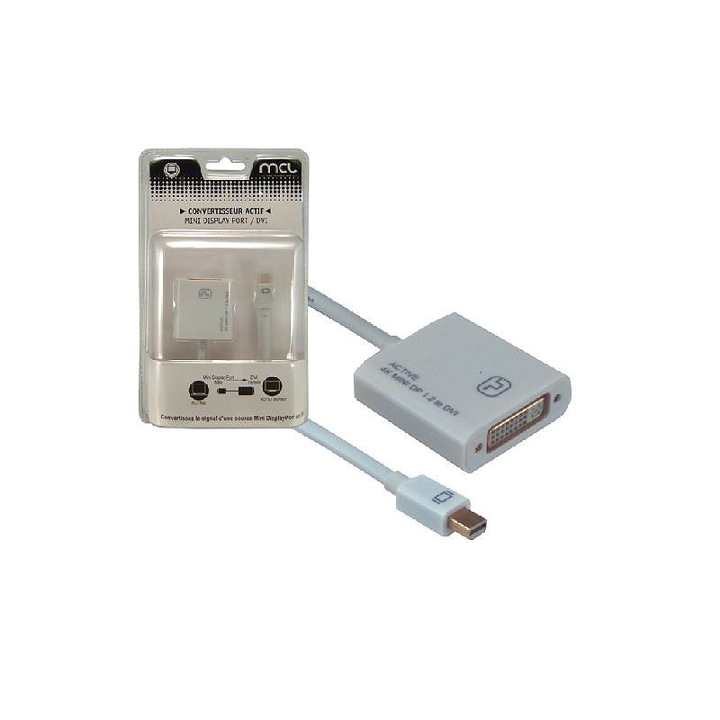 MCL CG-293CAZ adaptateur et connecteur de câbles Mini DisplayPort DVI Blanc