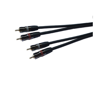 Lineaire X124LA câble audio 0,5 m 2 x RCA Noir